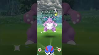 Fully Evolved Wild Spawn Nidoking But Sad in pokemongo [upl. by Omarr344]