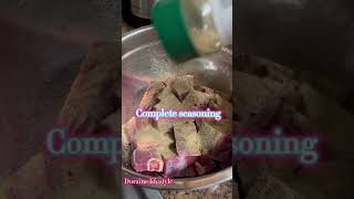 Dry seasoning on my Goat meat [upl. by Bourgeois]