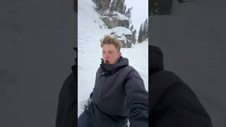 The fastest way to get down from a snow hike [upl. by Melda]