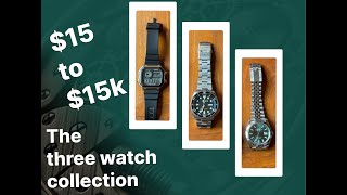 Casio Seiko Rolex  Three watch collection [upl. by Swope100]