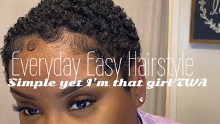 How to style your TWA  and baby hairs [upl. by Hatnamas]