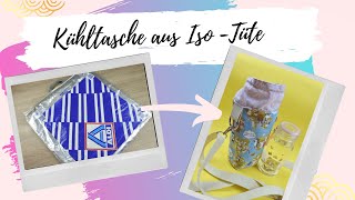 KÜHLTASCHE AUS ISOLIERTÜTE NÄHEN  UPCYCLING [upl. by Holihs]