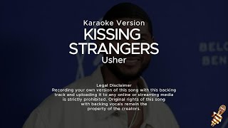 Usher  Kissing Strangers Karaoke Version [upl. by Aseeram434]