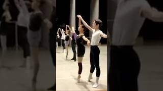 Bolshoi Ballet Academy duet class First try of the combination so nobody knew what they were doing [upl. by Lakym]