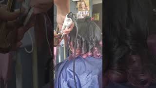 Straightener curle tutorial shortscurlshair [upl. by Gaspard67]