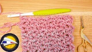 Apprendre le crochet  Point V avec des mailles serrées et demibrides [upl. by Stanway]