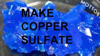 Make Copper Sulfate from Copper and Sulfuric acid 3 ways [upl. by Delwyn]