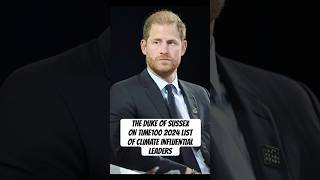 PRINCE HARRY ON TIME100 CLIMATE 2024 LIST OF INFLUENTIAL CLIMATE LEADERS IN BUSINESS  TRAVALYST 🎉 [upl. by Laufer88]