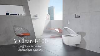 Villeroy amp Boch ViClean I 100 Shower toilet set Available from Mid 2018 [upl. by Nytsirhc789]