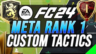 BEST META RANK 1 TACTICS amp FORMATION POST PATCH  EA FC 24 [upl. by Salvidor]