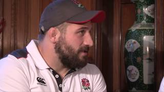 Joe Marler and Jack Nowell meet young rugby volunteers [upl. by Zolner]