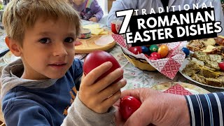 Traditional ROMANIAN FOOD I Easter feast with lots of homemade food [upl. by Terle]