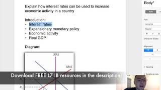 How to easily get a L7 for IB Econ paper 1 10 mark questions [upl. by Trelu516]