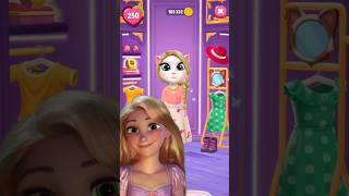 My talking Angela 2  Rapunzel Transformations  Cosplay Makeover shortsvideo [upl. by Vary]