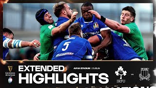 IRISH DOMINATION 🔥  EXTENDED HIGHLIGHTS  IRELAND V ITALY  2024 GUINNESS MENS SIX NATIONS RUGBY [upl. by Ailgna]