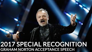 NTA 2017 Special Recognition Graham Norton Acceptance Speech [upl. by Aliban]