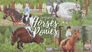 Trying Out Horses and Ponies II SSO RRP [upl. by Downing75]