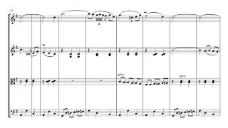 Sibelius Valse Triste  String Quartet Sheet Music [upl. by Ronile]