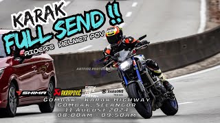 KARAK FULL SEND   RIDERS HELMET POV  MT09 V1  DUKE 790 HIGHWAY RUN  PURE SOUND 4K [upl. by Oliva]