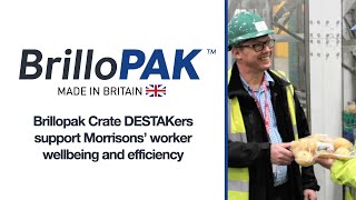 Brillopak Crate DESTAKers support Morrisons’ worker wellbeing and efficiency [upl. by Ivon189]