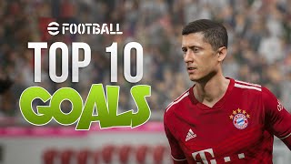 efootball 2022  TOP 10 GOALS 1  PC [upl. by Dann467]