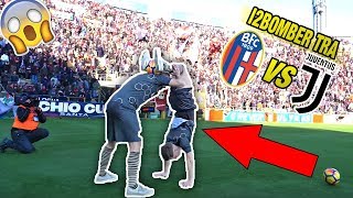 I2Bomber INVADONO La Partita BOLOGNA VS JUVENTUS  Freestyle Performance [upl. by Egap]