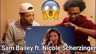 The X Factor 2013  Sam Bailey sings And Im Telling You with Nicole Scherzinger REACTION [upl. by Aerdnuahs]