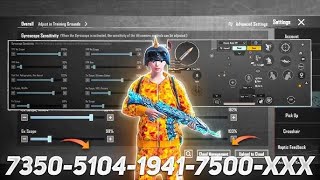 New Update 35 Best Sensitivity Code  Control Settings Pubg MobileBgmi Sensitivity 2024 [upl. by Healey]