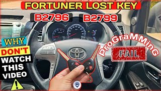 2015 Toyota Fortuner B2796 No Communication In Immobilizer System  B2799 Engine Immobilizer System [upl. by Robertson698]