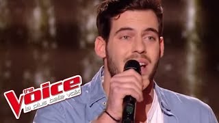 Quentin  « Ne me quitte pas » Jacques Brel  The Voice 2017  Blind Audition [upl. by Ainniz]