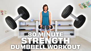 30 Mins FULL BODY Dumbbell Strength Workout 🥵  Joe Wicks Workouts [upl. by Ethbin]