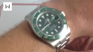 Rolex Oyster Perpetual Submariner quotHulkquot 116610V Luxury Watch Review [upl. by Silisav363]