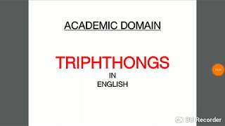 TRIPHTHONGS EXPLAINED IN HINDI AND ENGLISH [upl. by Annairdna682]