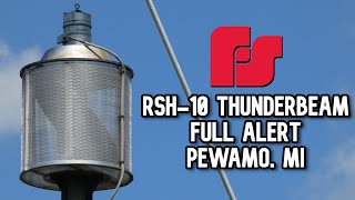 Federal Signal RSH10 Thunderbeam  Pewamo MI  Full Alert  8312024 [upl. by Aneekahs]