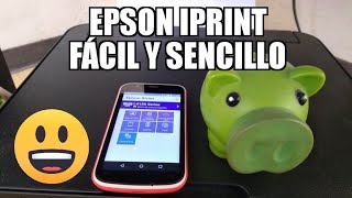 Epson iprint  como imprimir  escanear desde dispositivos móviles [upl. by Ardnahsal]