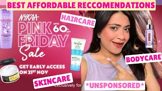 NYKAA PINK FRIDAY SALE 2024 Nykaa Sale Recommendations  Skincare  Haircare [upl. by Rhoda50]