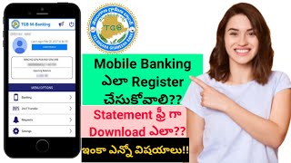 How To Register TGB Mobile Banking  MPin  TPin  Download Statement  Mini Statement  SriStories [upl. by Nadiya]