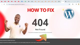 How to Fix 404 Page not Found error wordpress the resource requested could not be found on this [upl. by Spillihp531]