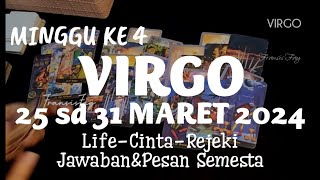 ♍ZODIAK VIRGO🍀tgl2531 MARET 2024🔮7 HARI KEDEPAN RAMALAN TAROT AKHIR MARET 7hariramalanzodiak [upl. by Egiap]