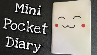 Mini BookPocket diary  Craft With TK [upl. by Sokcin63]