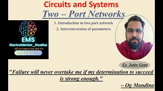 two port netwoks 1 Circuit and System  GGSIPU ggsipu EEC208213ETEE207 [upl. by Mick]