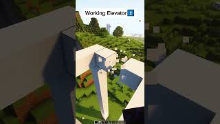 Minecraft Working Elevator  shorts [upl. by Gayelord]