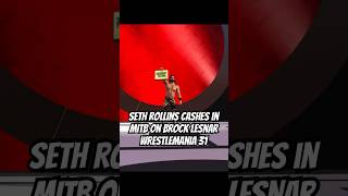 Seth Rollins cashes in Money in the Bank WrestleMania 31 wwe wwe2k23 wwe2k24 shorts gameplay [upl. by Lletnuahs479]