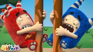 ODDBODS  FUSE VS POGO  Grease Pole  Oddbods Full Episode Compilation  Funny Cartoons for Kids [upl. by Latsyrhc]