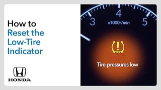 How to Reset the Tire Pressure Indicator [upl. by Carolann823]