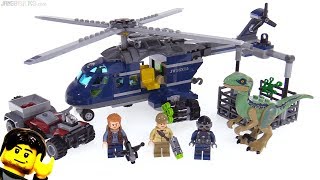 LEGO Jurassic World Blues Helicopter Pursuit review 75928 [upl. by Aurilia22]