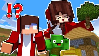 MAIZEN  JJs Sister has Grown Giant  Minecraft Animation JJ amp Mikey [upl. by Yehus575]