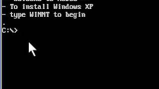 Install Windows XP From DOS Bootable Flash Drive [upl. by Brunk]