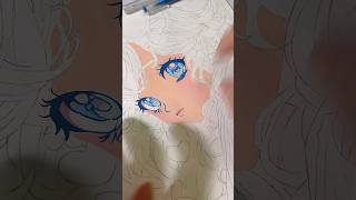 Đang tô mà nó lem tầy quầy vanphongpham painting anime art acrylicmarker [upl. by Dnama]