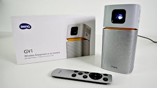 BENQ GV1 Wireless DLP Video Projector  Snapdragon 210  MiracastAirplay [upl. by Elockcin]